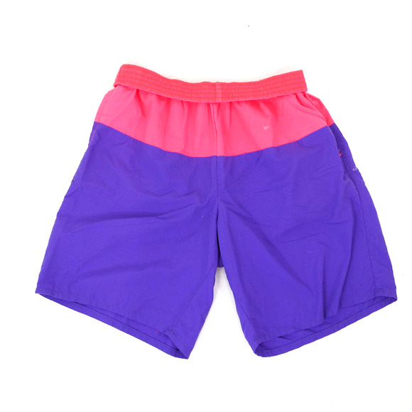 90s Vintage Surf Bust'r Swim Shorts Colorblock Athletic 90s Retro Size M USA - Picture 2 of 7